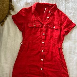 free people collared dress
